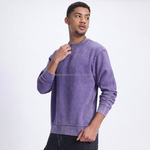 Nardon Apparel Loose Fit Heavyweight Black Fleece Sweater Sudaderas para hombre Tallas grandes - Product Image 3