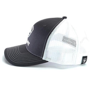 Gorra de camionero de 5 paneles de alta calidad OEM para hombre, gorra de malla con estampado completo personalizado y logotipo bordado, Gorras personalizadas - Product Image 5