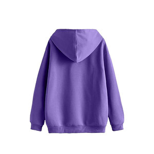 เสื้อมีฮู้ดแบบสวมหัวสำหรับผู้ชายเสื้อผ้าแฟชั่นแบบสตรีทไม่หดเทอร์รี่ย้อมสีธรรมดาแบบกำหนดเองได้ - Product Image 2