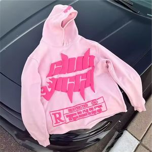 Vente en gros de haute qualité pull à capuche tendance coton lourd Streetwear Logo bouffant impression sweats à capuche personnalisés pour hommes - Product Image 6