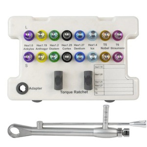 Manual Dental Universal Wrench Prosthetic Restoration Ratchet Dental Implant <b>Torque</b> <b>Screwdriver</b> Kit Medical Grade | OldMed - Product Image 5