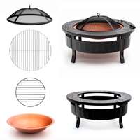 Foyer extérieur multifonctionnel chauffage barbecue grill avec plateau d'aération/FOX FIREPIT