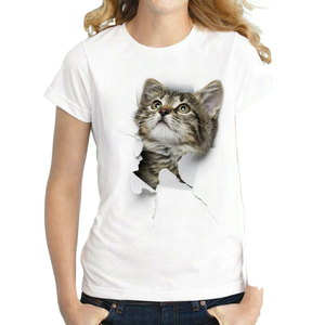 เสื้อยืดสกรีนโลโก้ผู้หญิง คุณภาพพรีเมียม ทรงปกติ ผ้าฝ้าย 100% ระบายอากาศได้ดี แห้งเร็ว เนื้อผ้านุ่ม ใส่สบายสำหรับฤดูร้อน - Product Image 2