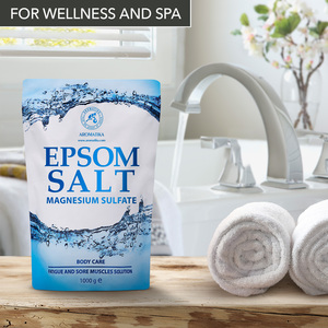 Aromatika Sal de Epsom Pura para Baño 1000g, Envase Flexible de Plástico, Bolsa Vertical para Relajación Muscular y Corporal - Product Image 3