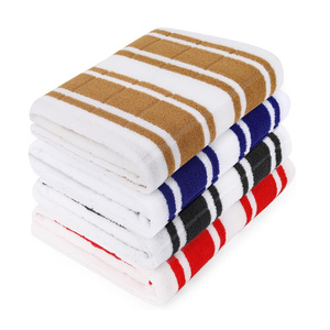 Logo personnalisé 100% coton serviette de piscine et de plage doux séchage rapide sans sable absorbant pour hôtel Spa Gym Resort - Product Image 1