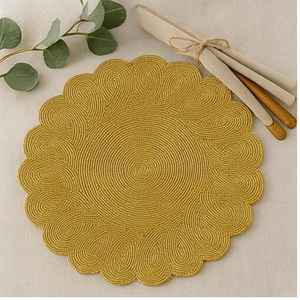 Beaded <b>Placemat</b> Handmade <b>Round</b> Charger for Luxury Dining & Holiday Decor Unique Piece Handmade Beaded, <b>Placemat</b>, Housewarming - Product Image 4