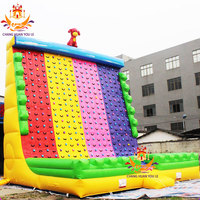 Mur d'escalade gonflable en PVC d'extérieur pour adultes, taille 4*6m, capacité 100-500kg