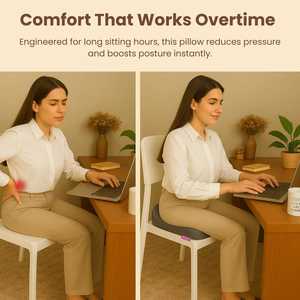 Nuevo cojín de asiento de espuma viscoelástica para aliviar el dolor de coxis, almohadilla trasera para silla de oficina, sofá, en el trasero cómodo para dormir, hoteles - Product Image 5