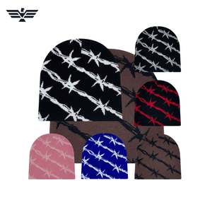 Gorro de Punto para Hombre y Mujer, Cálido, Acrílico, Largo, Liso, Color Personalizado, Estilo Urbano con Patrón a Cuadros - Product Image 2