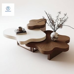 Ensemble de tables basses en métal au design nuage imbriqué moderne, meubles durables pour salon à usage domestique - Product Image 3