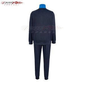 Survêtement en polyester pour hommes avec veste à fermeture éclair et pantalon de jogging pour une performance active quotidienne Survêtement en polyester deux pièces pour hommes - Product Image 6