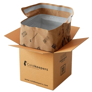 Coldkeepers Curbside Recyclable Kraft Paper One-Piece Thermal Insulated Liner US - Product Image 1