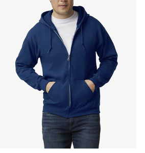 PLAIN BLANK ADULT FLEECE ZIP HOODIE SWEATSHIRT CUSTOM LOGO NEW ARRIVAL WHOLESALE BANGLADESH FULL ZIP MENS HOODED <b>JACKET</b> - Product Image 5
