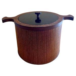 Handicraft Wood <b>Ice</b> <b>Bucket</b> Stainless Steel <b>Lid</b> <b>with</b> Handle for Wedding Home Decoration Wooden <b>Ice</b> <b>Bucket</b> - Product Image 3