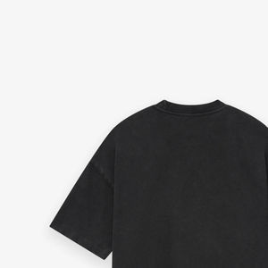 Vente en gros de t-shirts personnalisés 100% coton pour hommes coupe ample avec sérigraphie motif de lettres en tissu peigné style décontracté - Product Image 4