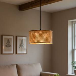 Abat-jour suspendu en bambou rustique fait à la main, écologique, design moderne, pour cuisine, salles à manger, restaurants - Product Image 6