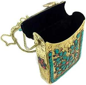 Bolso de Mano de Moda Personalizado Hecho a Mano, Altamente Pulido, Hermoso, de Nácar, para Mujer, de la India - Product Image 6