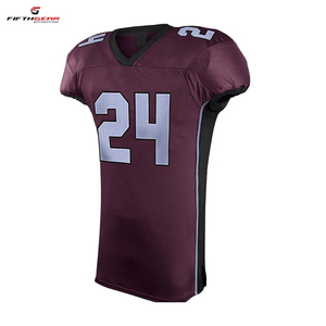 Meilleure vente 100% Polyester personnalisé maillot de football américain respirant uniforme personnalisé pour les jeunes et les adultes grande taille - Product Image 5