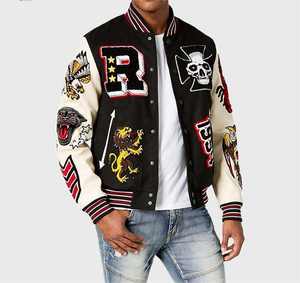 Wholesale Custom Trending Oversized Men Varsity <b>Jacket</b> High Street Fashionable Men Baseball Varsity <b>Jacket</b> ( PayPal Verified ) - Product Image 4