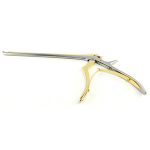 Venta al por mayor diseño único de acero inoxidable Kerrison pie regular 18cm 90 grados hasta 2mm personalizado Kerrison fórceps regulares - Product Image 1