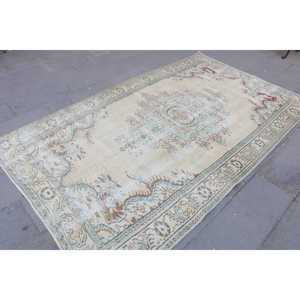 Alfombra Turca Grande de 5.2x8.9 pies, Alfombra Vintage Marrón Estilo Suroeste - Product Image 3