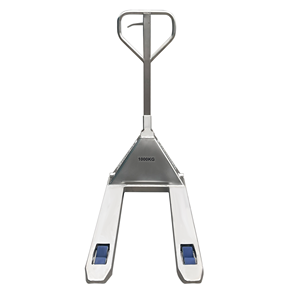 Transpalette à main hydraulique de haute qualité 450x800mm, roue tandem en nylon, inox, capacité de 2.5 tonnes, certificat EUR1 et CE inclus - Product Image 3