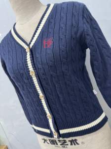 Cárdigan Unisex de Invierno, Casual, con Botones, Cuello en V, Estilo Vintage, Tejido de Lana Transpirable, Fácil de Usar - Product Image 2