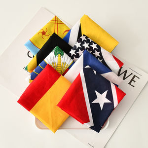 Logotipo impreso personalizado Bandana sin costuras Pañuelo para la cabeza Polaina de cuello sin costuras Máscara facial de alta calidad Banderas de país Bandanas - Product Image 5