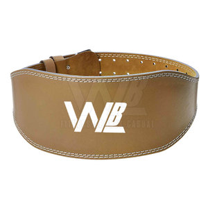 Professional Heavy Duty Eco-Friendly Sustainable Leather Weightlifting Belt Non-Slip Buckle for <b>Back</b> <b>Support</b> Powerlifting Unisex - Product Image 1