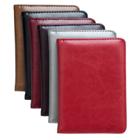 Couverture de passeport en cuir personnalisé de haute qualité, porte-passeport en cuir PU de carte de crédit de carte SIM de voyage
