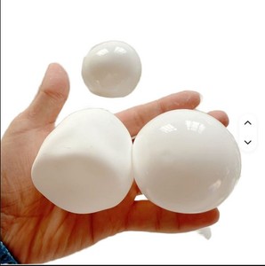 White Mochi Matte TPR <b>Squeeze</b> Toy <b>Ball</b> Skin Milk Scented Ultra-Soft DIY Empty Shell for Handmade Squishy Toys Girls 14+ - Product Image 1