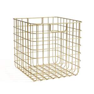 Cesta de bebidas personalizada con revestimiento blanco con asa Casa Encimera decorativa Cesta de hierro de metal Organizador Ecológico - Product Image 4