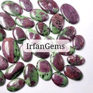 ทับทิมใน zoisite อัญมณีจำนวนมากทับทิมใน zoisite cabochons สำหรับการทำเครื่องประดับขายส่งสำหรับจี้สร้อยคอทับทิม zoisite - Product Image 5