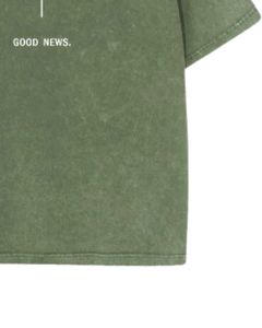 Camiseta de Algodón Extra Grande Color Verde Oliva Lavada para Hombre, Estilo Urbano Vintage, Camiseta con Estampado Lavado Ácido, Proveedor Mayorista Personalizado, Fábrica OEM - Product Image 5