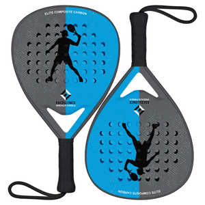 Raquette de paddle en fibre de carbone pleine, de qualité professionnelle, avec face en EVA souple, légère, durable, écologique et personnalisable - Product Image 4