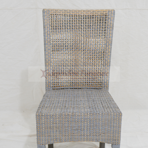Chaise de salle à manger grise en rotin et bois pour la maison, la restauration, les hôtels, les cafés, les centres de villégiature et les projets de villas – Vente en gros - Product Image 4