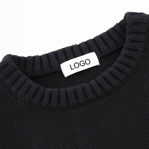 Áo len nam phong cách thể thao cổ điển, thiết kế riêng theo kiểu áo bóng đá, chất liệu dệt kim nổi, số thêu nổi, áo len mùa đông OEM - Product Image 4