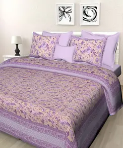 Bedsheet Set 100% cao cấp cotton in tấm ga trải giường tùy chỉnh bộ đồ giường đặt mềm mại & thoải mái nhà được trang bị tấm giá bán buôn