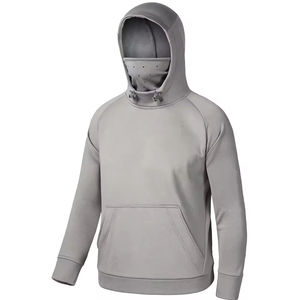 Sweat à capuche masque complet pour hommes Sweat à capuche brodé en coton mélangé épais polaire de haute qualité personnalisé Heavyweight Basics pour hommes - Product Image 1