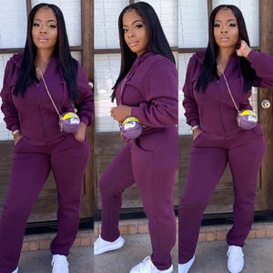 Ensemble de survêtement décontracté unisexe 2 pièces, couleur unie, style vintage, léger, respirant, avec capuche, grande taille, pour le printemps - Product Image 2