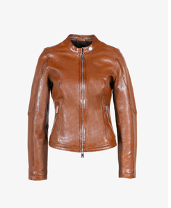 Vente en gros Meilleur prix Veste en cuir véritable personnalisée pour femmes Design élégant 202 - Product Image 5