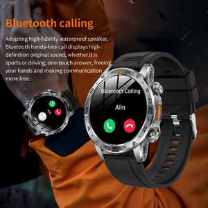 Montre connectée AK91 avec écran tactile AMOLED de 1,7 pouce, appels Bluetooth, étanche, montre de sport pour hommes et femmes, suivi de la forme physique, moniteur de fréquence cardiaque - Product Image 6