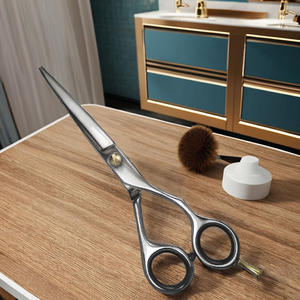 Ciseaux de beauté professionnels de 5,5 pouces, 5,75 pouces, 6 pouces, 7 pouces, lames convexes droites et aiguisées, acier inoxydable japonais - Product Image 2