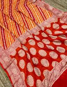 ผ้าซิฟฟอนแบนาราซีคุณภาพพรีเมียม งานปักดิ้นแบบดั้งเดิม พร้อมผ้าคลุมไหล่แบบไม่เย็บติด สำหรับงานปาร์ตี้ แห้งเร็ว ป้องกันแสงแดด - Product Image 3