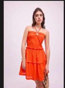 Robe décontractée indienne 100% coton faite à la main pour les femmes élégante taille naturelle écologique pour les fêtes d'été personnalisées - Product Image 4