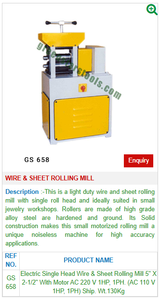 เครื่องรีดเส้นลวดและแผ่นเครื่องมือทำเครื่องประดับ658สำหรับเครื่องมืออัญมณี - Product Image 2