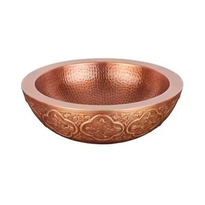 Évier moderne en cuivre avec fini poli élégant et durable, parfait pour les cuisines chics, les salles de bains luxueuses - Product Image 4