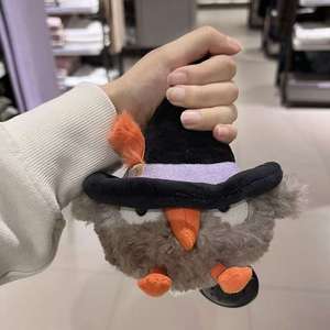 Poupée hibou sorcière Heccaty Hootnightly JC 25th Halloween avec chapeau, 16 cm, rembourrage en coton PP, en peluche lavée, pour - Product Image 3