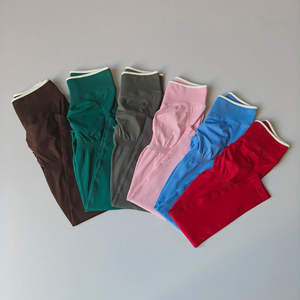 Leggings de yoga sans couture pour femmes, taille moyenne, push-up, sport, fitness, course à pied, pantalon, lifting des hanches, leggings de sport à haute élasticité, leggings de sport - Product Image 5