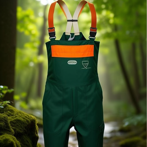 Overol de Protección para Motosierra KONIFERE Talla 56 Verde/Naranja - Product Image 3